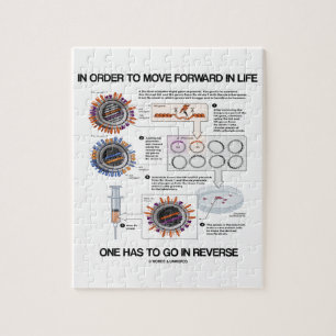 In Order To Move Forward In Life Go Reverse Humour Jigsaw Puzzle