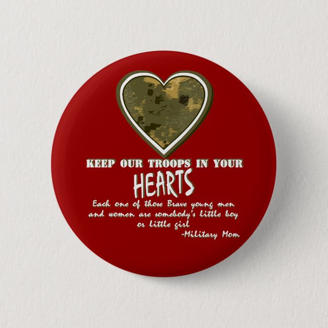 In Our Hearts 2 Inch Round Button (Front)