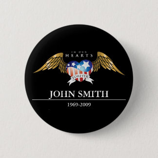 In Our Hearts Forever Customizable 2 Inch Round Button