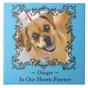 In Our Hearts Forever Pet Memorial Ceramic Tile