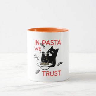 In Pasta We Trust – Funny Cat Lover Mug
