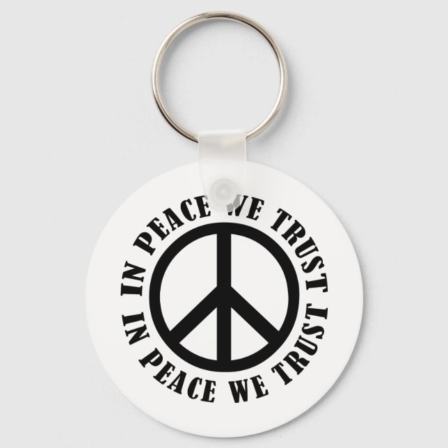 In Peace We Trust Keychain (Front)
