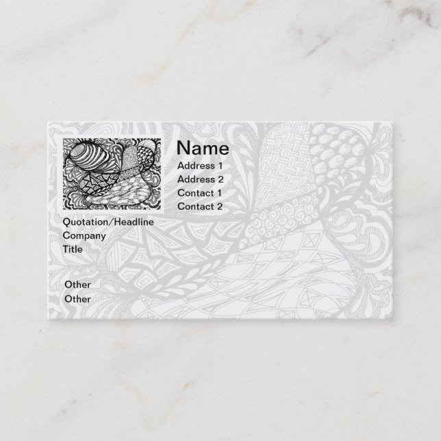 in Pen & Ink Business Card (Front)