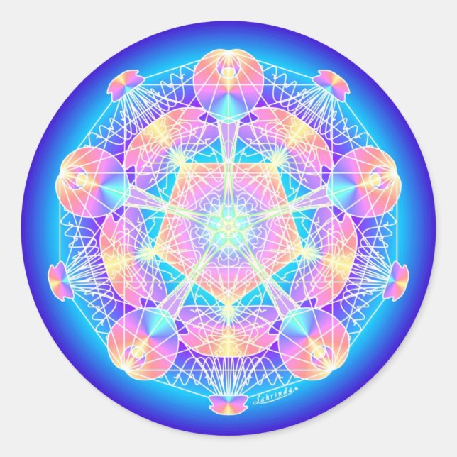 In-PHI-Knit Classic Round Sticker (Front)