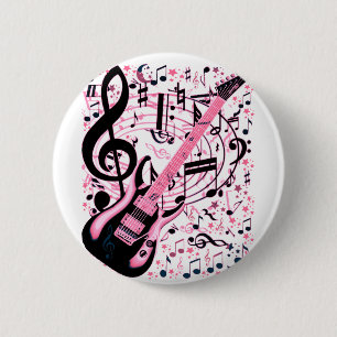In Pink,Rock & Roll_ 2 Inch Round Button