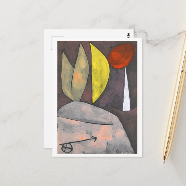 In Position by Paul Klee Postcard (Front/Back In Situ)