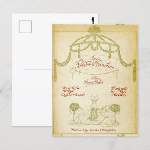 In Powder and Crinoline, Kay Nielsen’s title page Postcard