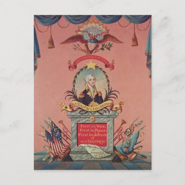 In Praise of George Washington Postcard (Front)
