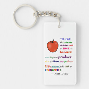 In Praise of Teachers Keychain