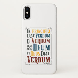 In Principio Erat Verbum Latin Bible Verse Case-Mate iPhone Case