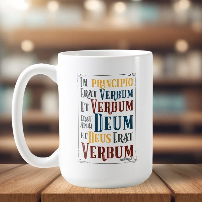 In Principio Erat Verbum Latin with English Coffee Mug (In Principio Erat Verbum Latin with English Coffee Mug)