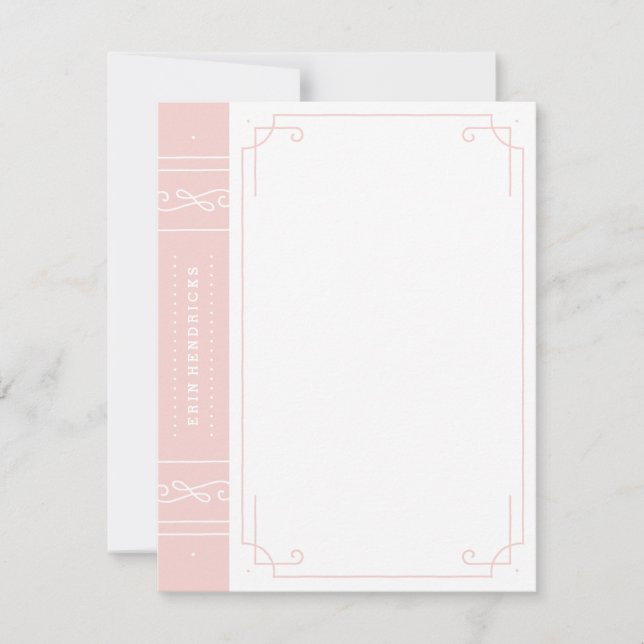In Print Stationery - Bubblegum Card (Front)
