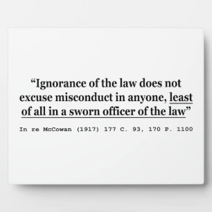 In re McCowan (1917) 177 C 93 170 P 1100 Case Law Plaque