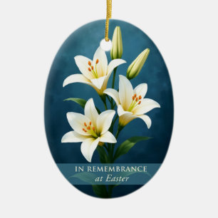 In Remembrance Easter Christian Keepsake Ceramic Ornament