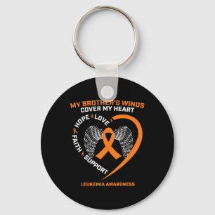 In Remembrance Of Brother Loving Memory Leukemia A Keychain