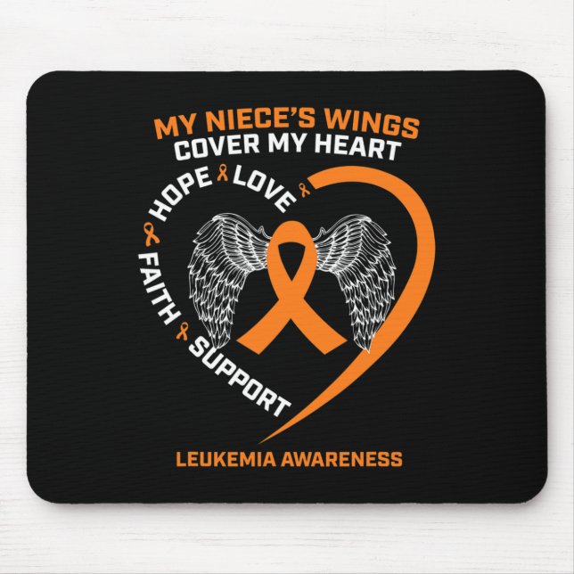 In Remembrance Of My Niece Loving Memory Leukaemia Mouse Pad (Front)