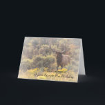 In Remembrance of Son on His Birthday Custom Elk Card<br><div class="desc">In Remembrance of Your Son on His Birthday greeting card. This custom elk greeting card can be personalized with your love and care for those who have lost a son. This bull elk is surrounded by sagebrush and yellow vegetation in autumn. This wildlife image was taken in Wyoming. © Debbie...</div>