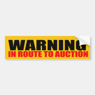 In Route To Auction Bumper Sticker