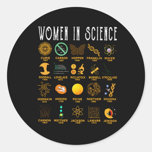 In Science Classic Round Sticker (Front)