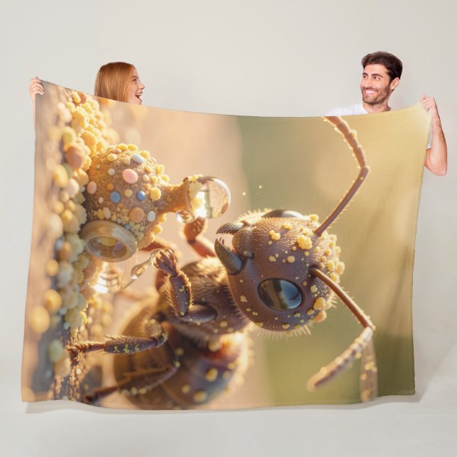In Search of Blossom Gold.4 Fleece Blanket (In Situ)