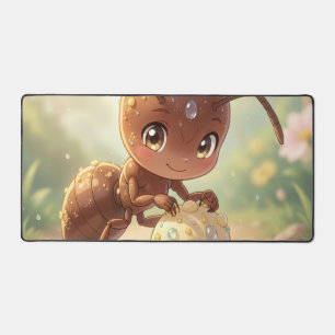 In Search of Blossom Gold Desk Mat
