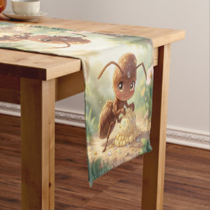 In Search of Blossom Gold Short Table Runner