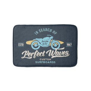 In Search Of Perfect Waves Poster Bath Mat