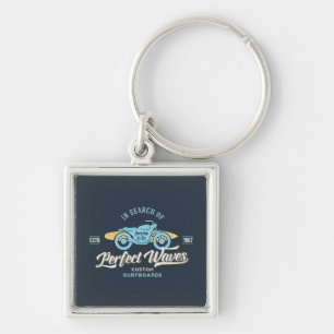 In Search Of Perfect Waves Poster Keychain