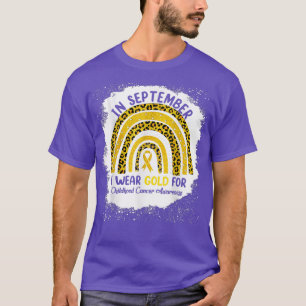 In September I Wear Gold For Childhood Cancer Awar T-Shirt