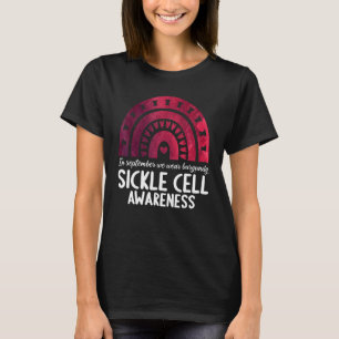 In september we wear burgundy sickle cell awarenes T-Shirt
