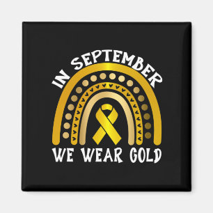 in september we wear golds football and pumpkin magnet