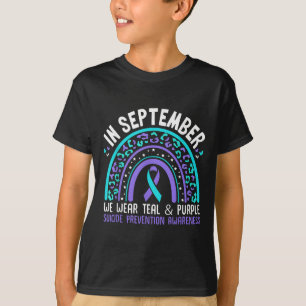 In September We Wear Teal & Purple Rainbow Sui T-Shirt