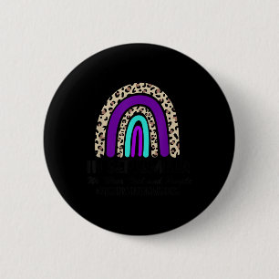 In September We Wear Teal And Purple Suicide Preve 2 Inch Round Button