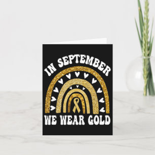 In September We Wearshiny Rainbow Childhood Cancer Card