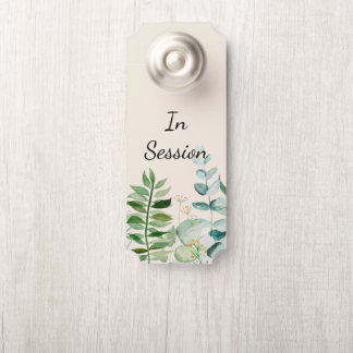 In Session Door Sign, Therapist Office Sign