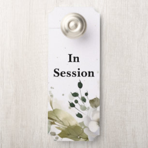 In Session Therapist Office Door Sign Hanger