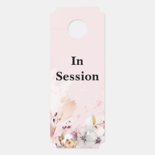 In Session Therapist Office Door Sign Hanger