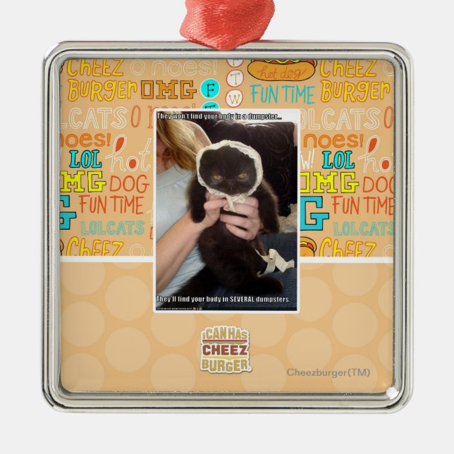 In Several Dumpsters Metal Ornament (Front)