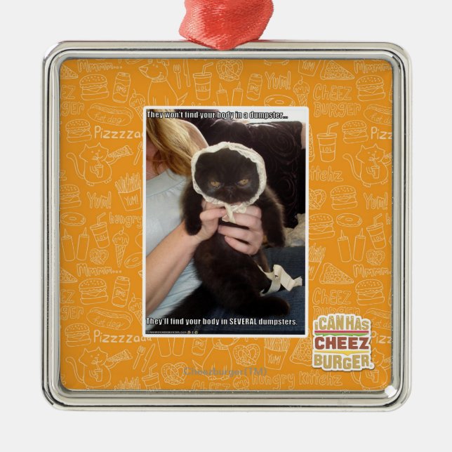 In Several Dumpsters Metal Ornament (Front)