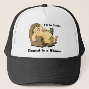In shape cat trucker hat