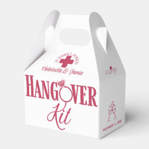 In Sickness & Health Wedding Hangover Kit Favour Favor Box