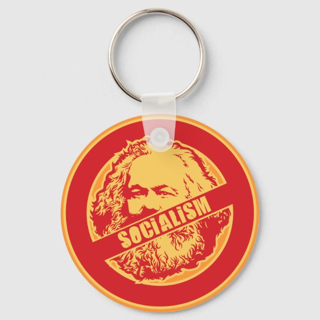 In Socialism Keychain (Front)