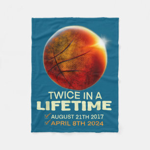 In Solar Eclipse Twice Lifetime Solar Fleece Blanket