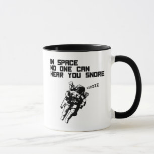 In Space No One Can Hear You Snore (dark) Mug