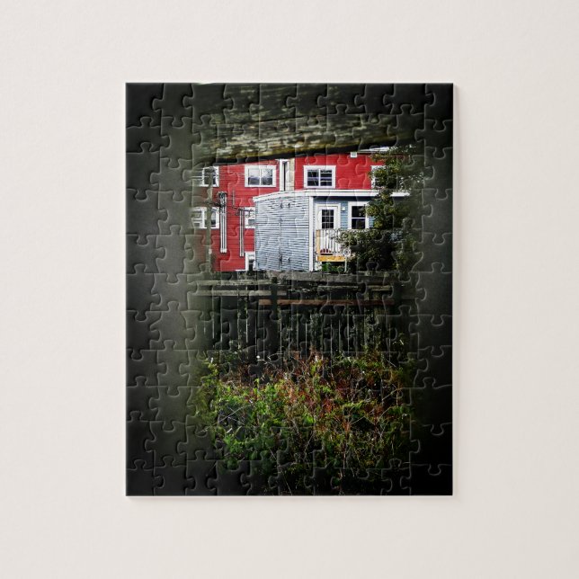 In St. John's: A Peek Through The Fence Jigsaw Puzzle (Vertical)