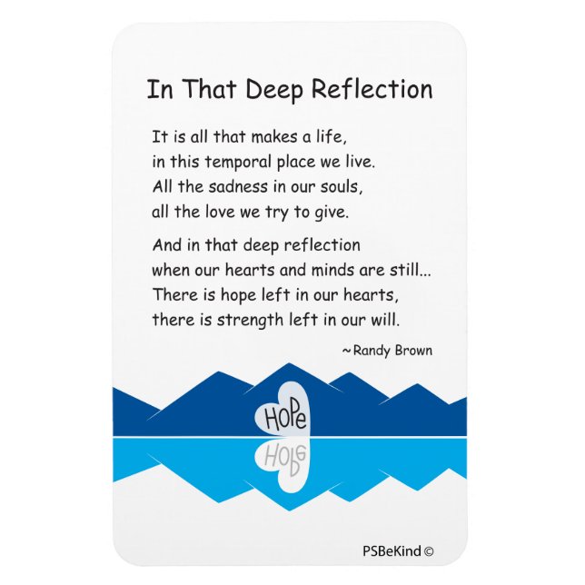 In That Deep Reflection_4"x6" Flexible Magnet (Vertical)