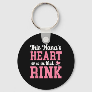 In That Rink Hockey Nana Grandma Ice Hockey Player Keychain
