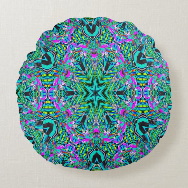In the 60's...... round pillow (Front)
