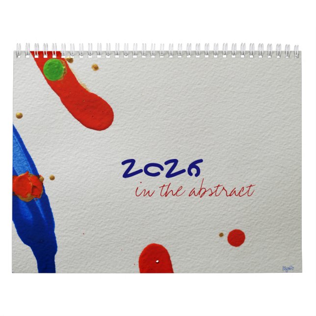 In the Abstract 2026 Calendar (Cover)