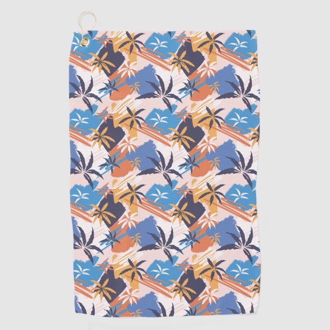 In The Abstract Tropics Golf Towel (Front)
